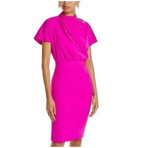 Black Halo Pink Midi Dress